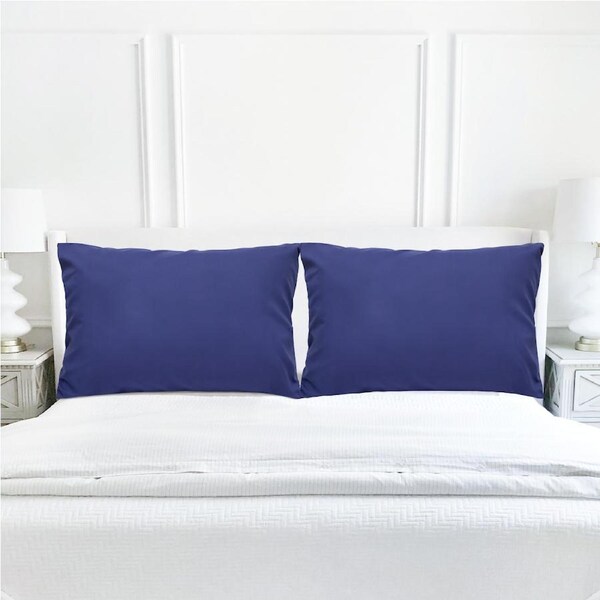 LINENOVA 2000TC Microfibre Soft Pillow cases Standard/Queen/King/European Size Pillow Cover Home Decor Standard / Navy