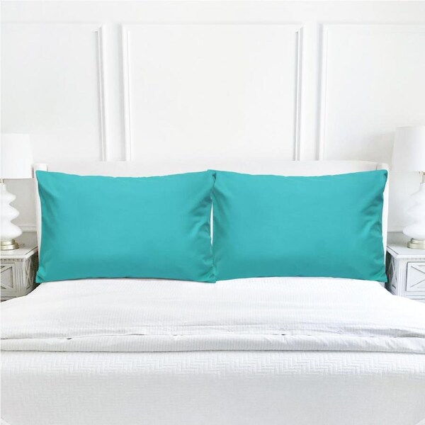 LINENOVA 2000TC Microfibre Soft Pillow cases Standard/Queen/King/European Size Pillow Cover Home Decor Standard / Teal