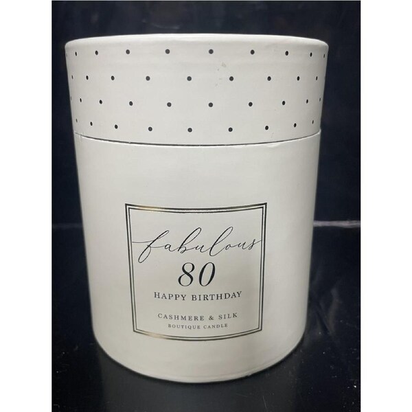Scented Candle Jewelled Fabulous 80 Happy Birthday, Gibson Gifts 20852