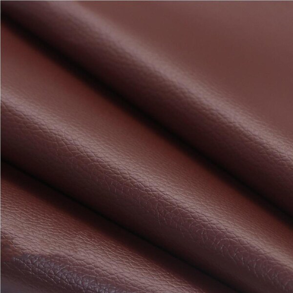 Leather Repair for Couches Self-Adhesive refinisher cuttable reupholster Tape Patches kit for Couch Car Seats Furniture Sofa Vinyl Chairs Fabric Fix 100cm*137cm Brown