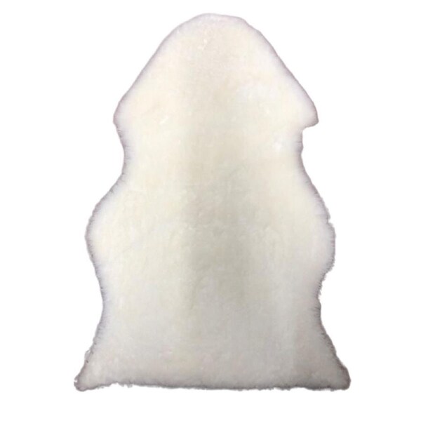 Natural Sheepskin rug Lambskin Shorn Baby Rug Camping underlay White