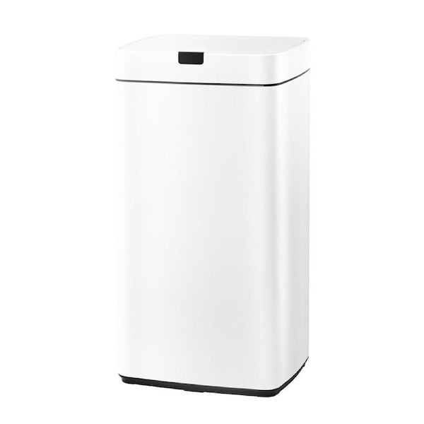 45L Stainless Steel Sensor Bin Rubbish Touchless Trash Can Kitchen Motion White
