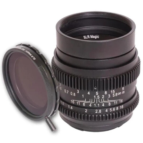 SLR Magic CINE Bundle 50mm F1.1 Camera Lens and 52mm Variable ND (II) E Mount