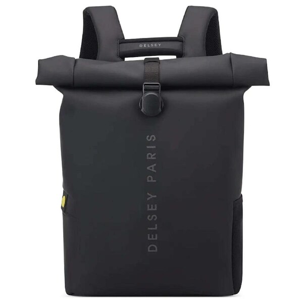 Delsey Turenne Soft Rolltop RFID Laptop Backpack 15" Black