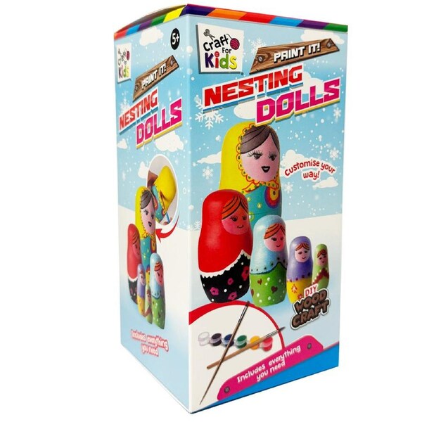 Paint Your Own Wooden Nesting Dolls