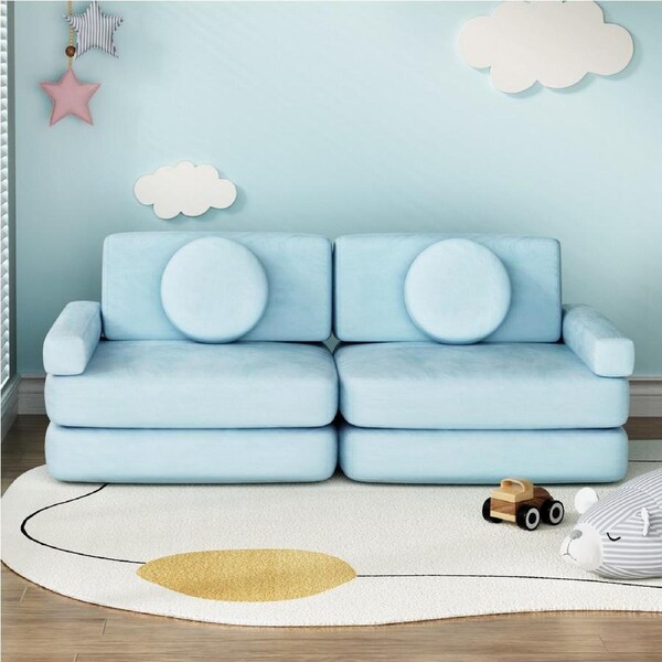 1X Artiss Sofa Bed 2 Seater Couch DIY Play Lounge