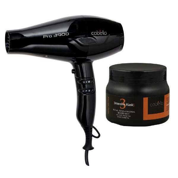 Cabello Pro 3900 Professional Hair Dryer & Intensive Mask 500ml_Hair Styling Set