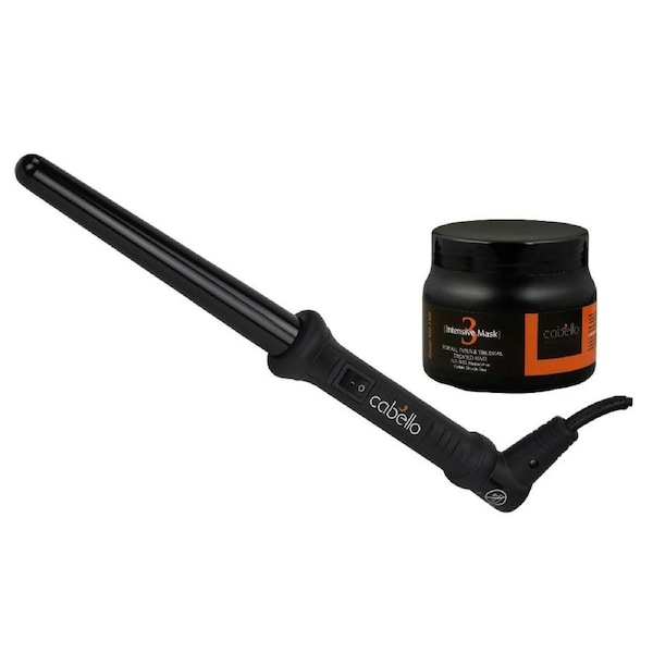 Cabello Tapered Curling Iron + Intensive Mask 'Keep Me Hot'