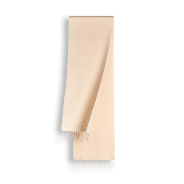 100% Wool Scarf Light Camel