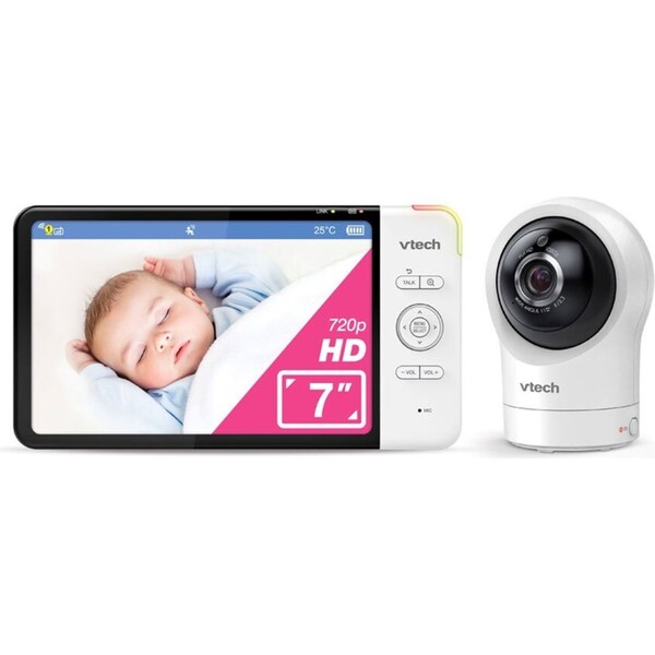 VTech 7 Inch Smart HD Pan & Tilt Video Baby Monitor With Remote Access 720p