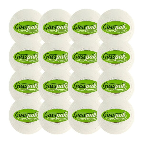 16pc Gusspak Premium Absorbant Paper Hand Towel Roll 180mm x 80m Embossed White