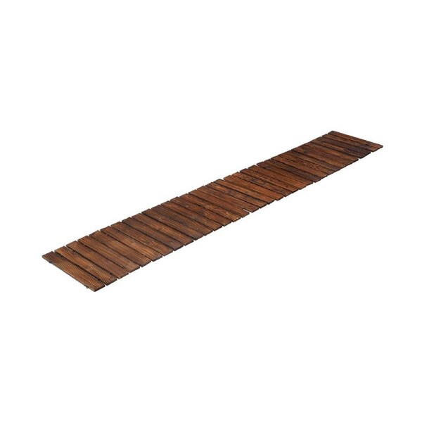 Livsip Garden Outdoor Wooden Pathway 8ft Walkway Charcoal