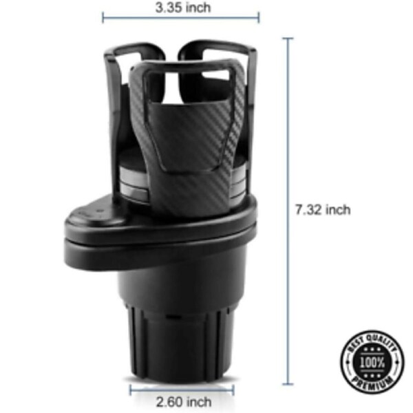 Car Cup Holder Multi Function Drink Coffee Bottle Water Stand Food Storage Mount