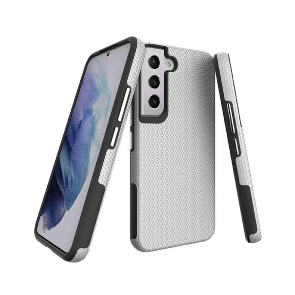 Samsung Galaxy S22 Compatible Case Cover With Hardy Shockproof -Sliver