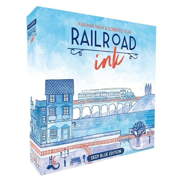 Railroad Ink Deep Blue Edition Board Game