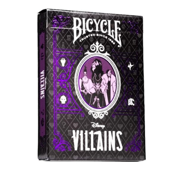 Bicycle Disney Villains Purple Playing Cards