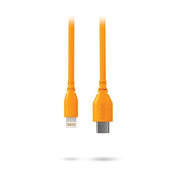 Rode Orange 30cm USB-C to Lightning Cable