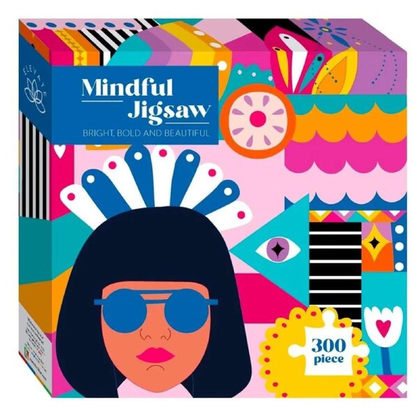 300 Piece Jigsaw Puzzle: Elevate Mindful Jigsaw - Bright Bold & Beautiful