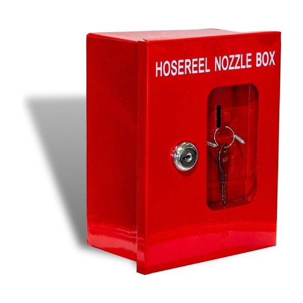 Fire Hose Reel Nozzle Box with 003 Key Lock - 130mm x 75mm x 160mm