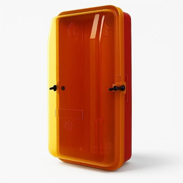 Plastic Extinguisher Cabinet / Yellow Transparent Front Cover - 4.5kg