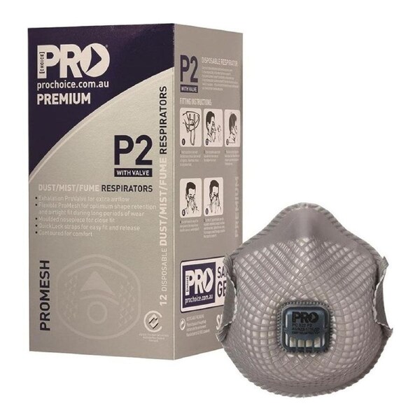 PRO CHOICE Dust Masks Promesh P2+Valve