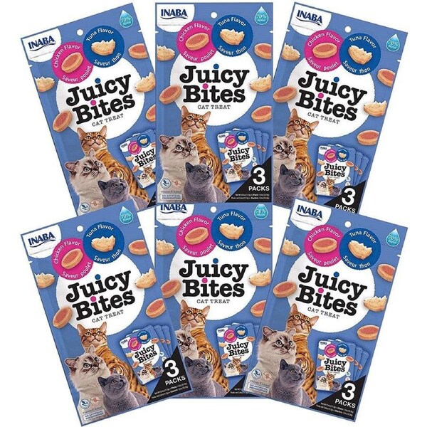 INABA Cat Juicy Bites Tuna & Chicken 34G X 6 Packs Cat Treats