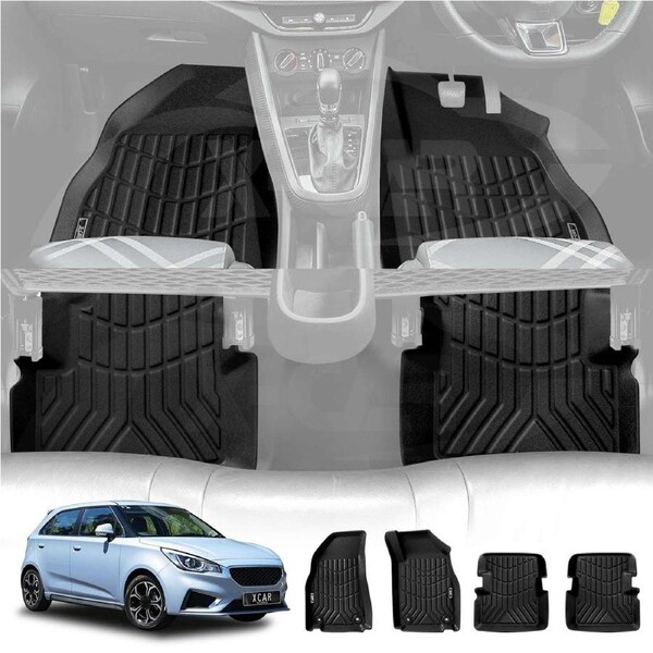 3D All-Weather Floor Mats for MG 3 MG3 2016-2024 Heavy Duty Customized Car Floor Liners Full Set Carpet
