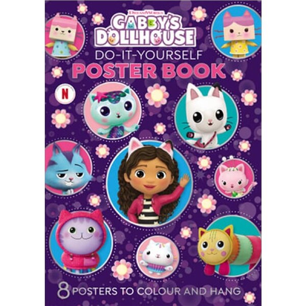 Gabby's Dollhouse: Do-It-Yourself Poster Book Paperback Book