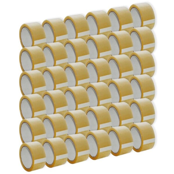 36pc Gusspak Packaging Tape Rubber Based Heavy Duty Clear 30um x 48mm x 75m