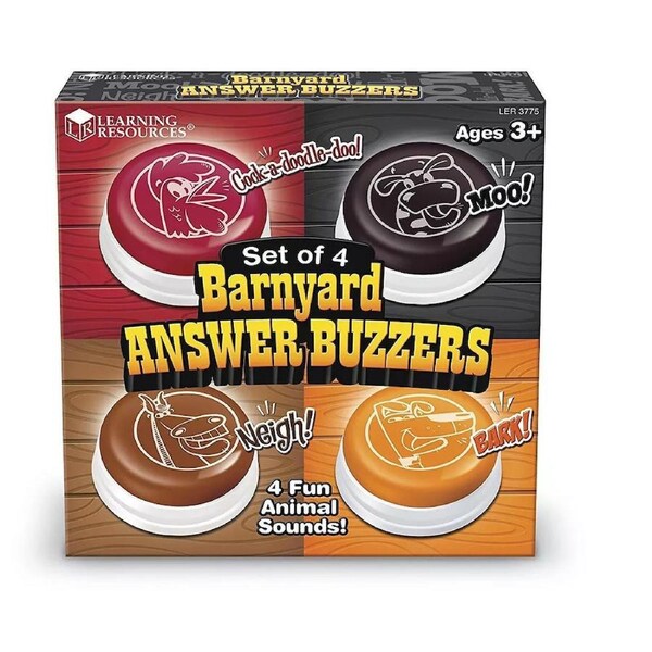 Learning Resources Barnyard Answer Buzzers Set Of 4