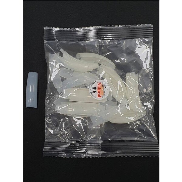 Lamour - Natural Nail Fake False Tips Extension Refill Size 5 (50pcs)