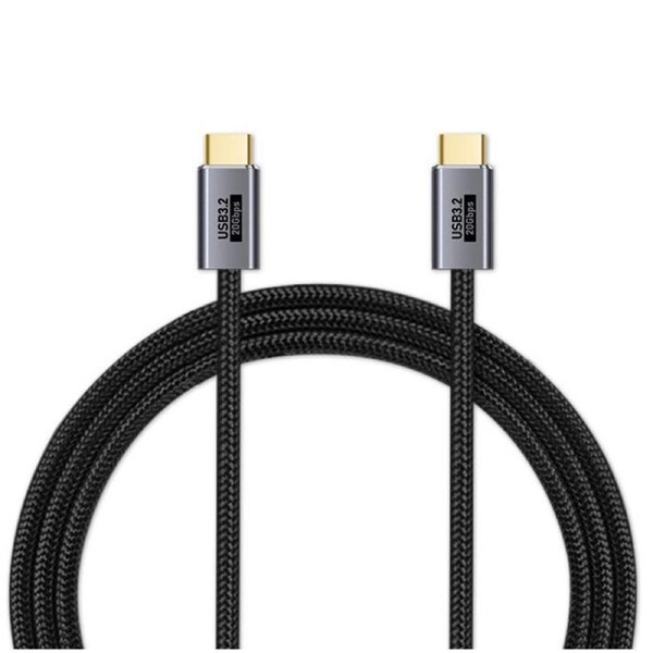 PISEN Braided USB-C to USB-C (3.2 Gen2) Cable (1M) - Black, 5A/100W PD, 20Gbps Data Transfer Speed,8K@60Hz Video,Best for Laptop & other USB-C devices