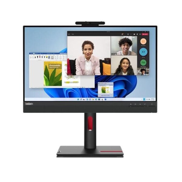 LENOVO ThinkCentre Tiny-in-One G5 24' 60Hz FHD Monitor 1920x1080 16:9 4ms Height Adjust Tilt Swivel Pivot HDMI DP IPS USB3.2 Anti-glare Webcam Mic