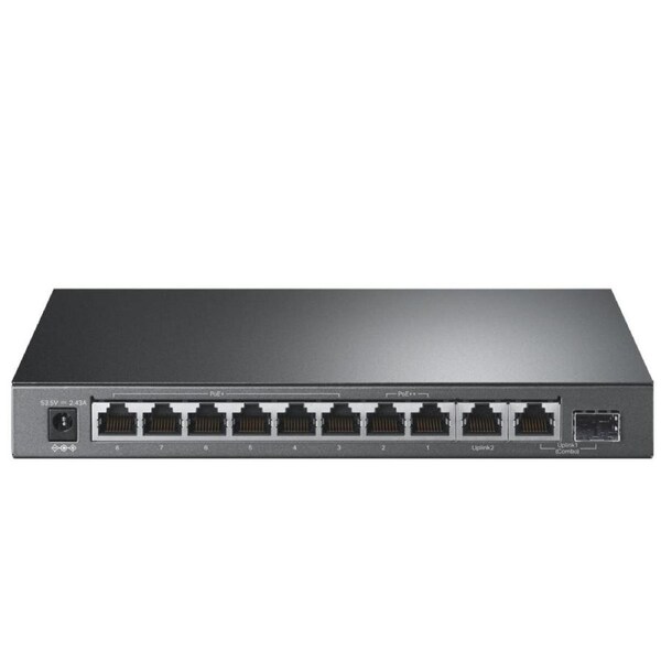 TP-LINK TL-SG1210PP 10-Port Gigabit Desktop Switch with 6-Port PoE+ and 2-Port PoE++