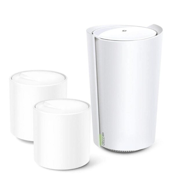 TP-LINK Deco X73-DSL(3-pack) AX5400 VDSL Whole Home Mesh Wi-Fi 6 Modem System 270sqm Coverage For 1-3 Bedroom Houses, Dual-Band, OFDMA, MU-MIMO, Beam