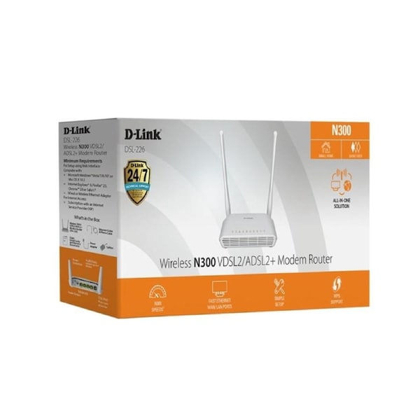 D-LINK Wireless N300 VDSL/ ADSL2+ Modem Router