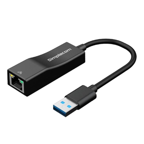 SIMPLECOM NU302 SuperSpeed USB 3.0 to RJ45 Gigabit 1000Mbps Ethernet Network Adapter
