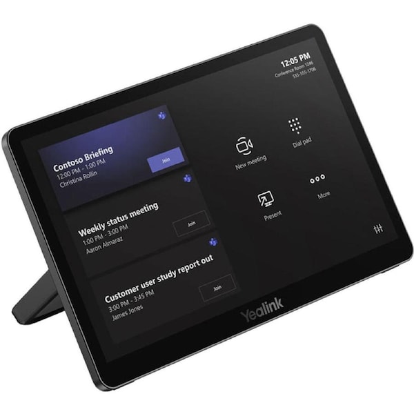 YEALINK 11.6' Touch Control Panel, includes 7m Cat5E Cable, 1.2m USB-C to USB-C/HDMI, Wall Mount Bracket