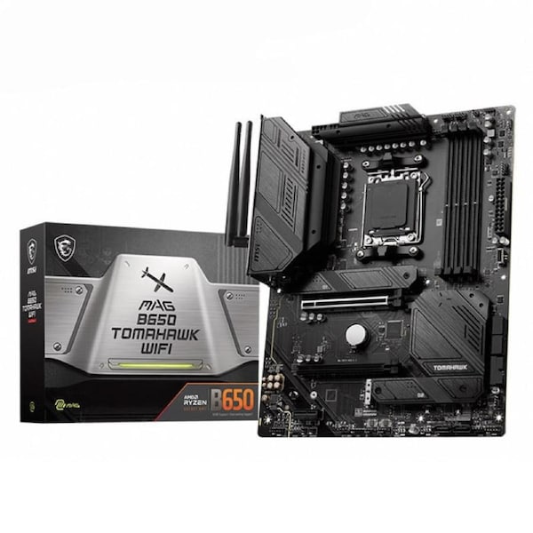 MSI Magenta B650 TOMAHAWK WIFI AMD AM5 ATX Motherboard, 4x DDR5 ~64GB, 1x PCI-E x16, 3x M.2, 6x SATA, 2x USB2.0, 8x USB 3.2, 1x USB-C