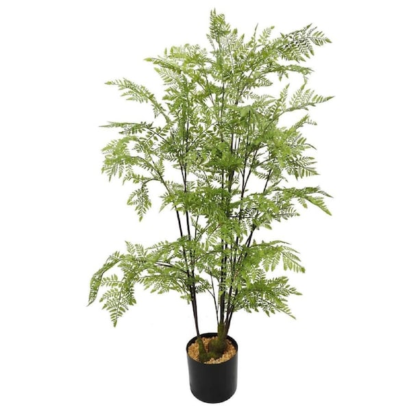 Nearly Natural Artificial Potted Palm Fern Tree 90cm