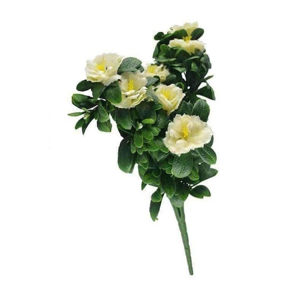 White Rose Bunch 45cm UV Resistant