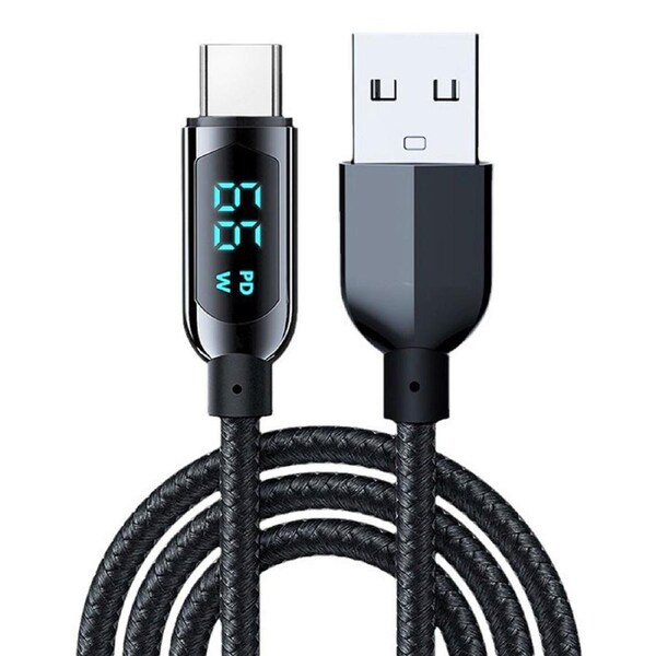 USB Type C Cable For Huawei Xiaomi Samsung Super Charge 66W Fast Charging