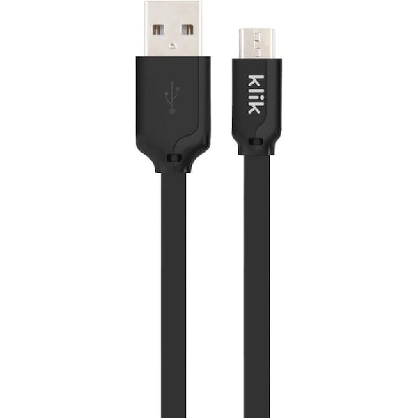 Klik 25cm Micro USB Cable - Black