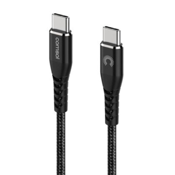 1.2m USB-C (USB Type-C) to USB-C Cable Reinforced Black