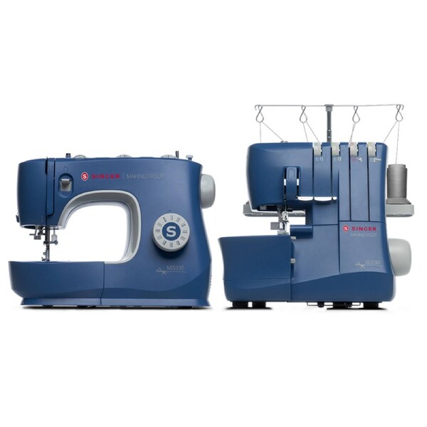 SINGER(R) Making the Cut M3335 Sewing Machine & 0235 Overlocker Combo - Special Edition Power & Style