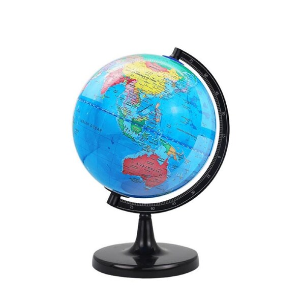 Catzon 32cm World Globe with Stand 360 Rotating for Learning Geography