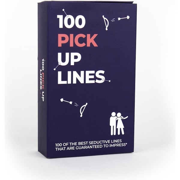 100pc Gift Republic Flirty Pick Up Lines Card Deck Romantic/Cheeky Phrases Set