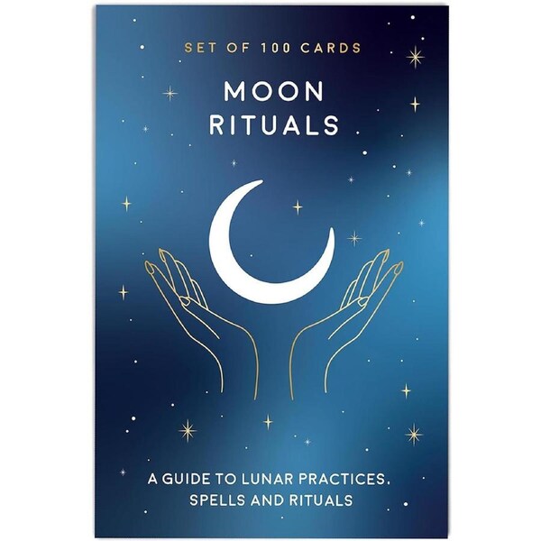 100pc Gift Republic Moon Rituals Reading Cards Affirmation Deck Trivia Game Set