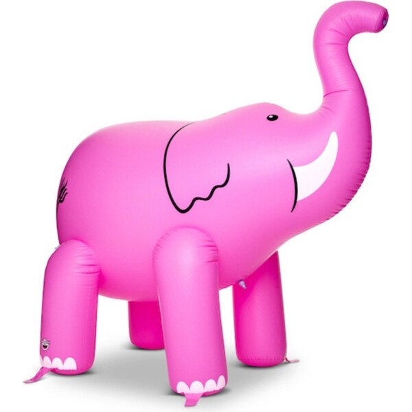 BigMouth Inc. Kids Inflatable 213cm Ginormous Elephant Yard Water Sprinkler Pink