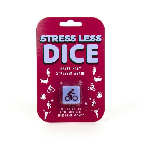Gift Republic Stress Less Dice Relaxation/Wellness Self-Care Decision Game PRPL